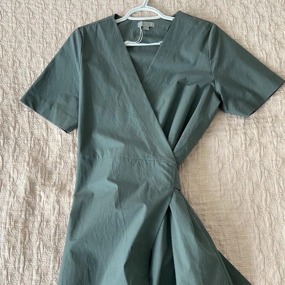 COS green wrap dress - Picture 1 of 3